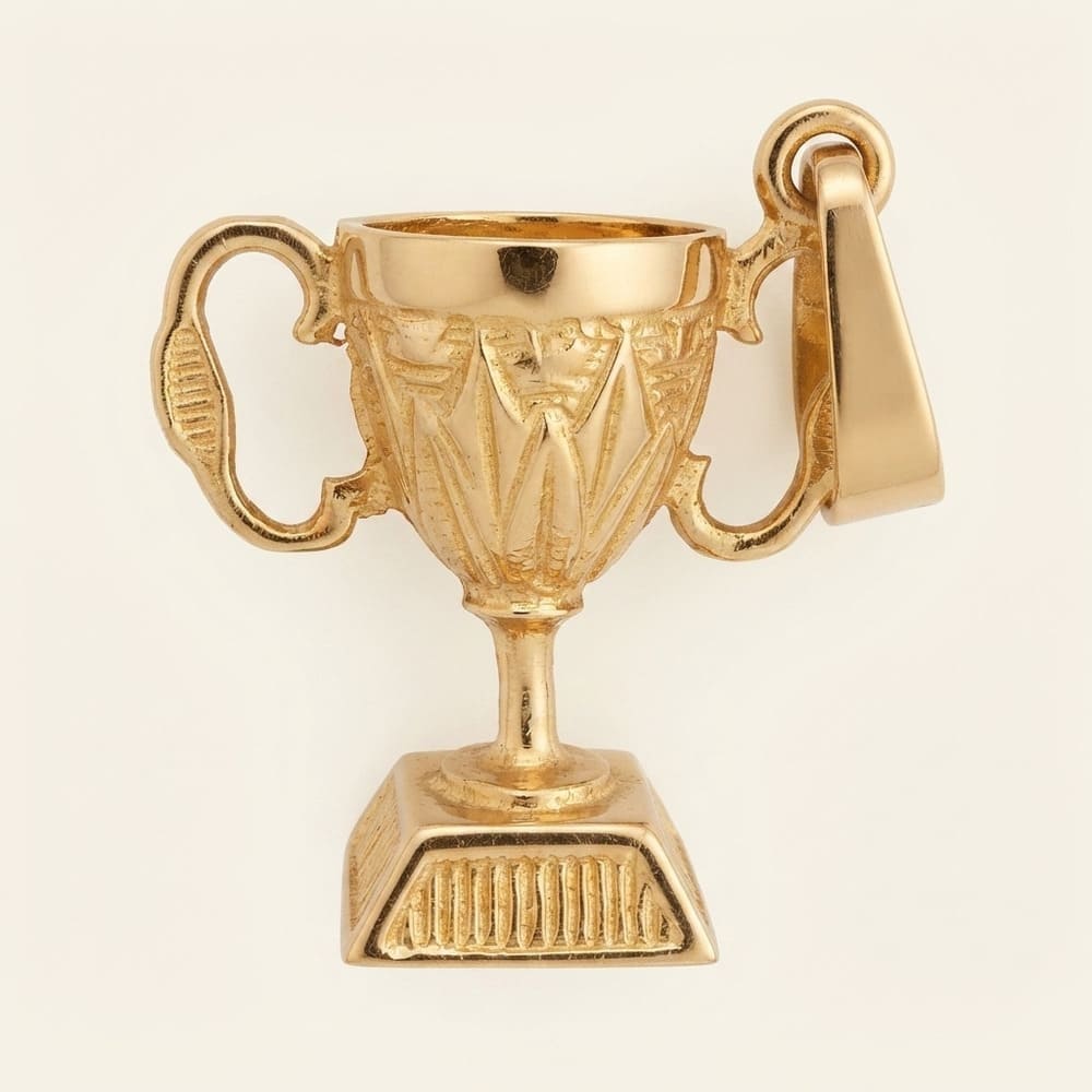 Pendentif trophée or jaune 750